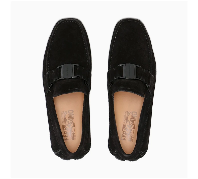 商品Salvatore Ferragamo|SALVATORE FERRAGAMO 男士黑色乐福鞋 0582692,价格¥2910,第7张图片详细描述