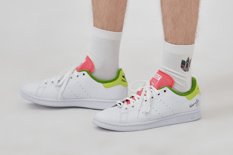 商品Adidas|【韩国直邮|包邮包税】阿迪达斯 STAN SMITH  运动鞋 SNEAKERS  GZ3098 FTWWHT/FTWWHT/PANTON,价格¥415,第2张图片详细描述