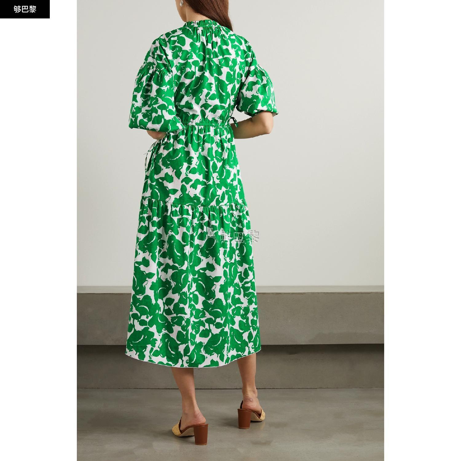 商品Diane von Furstenberg|包邮包税【预售7天发货】 DIANE VON FURSTENBERG 23秋冬 女士 连衣裙 Artie 印花棉质混纺中长连衣裙 1647597309096783 DVFDL2R010FLNTG ,价格¥5205,第6张图片详细描述