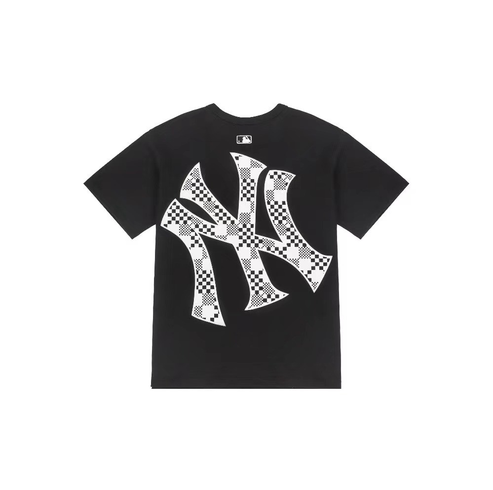 商品MLB|【享贝家】MLB 美联邦 棋盘格短袖T恤 男女同款 黑色 3ATSM8023K000150BKS Q,价格¥245,第2张图片详细描述