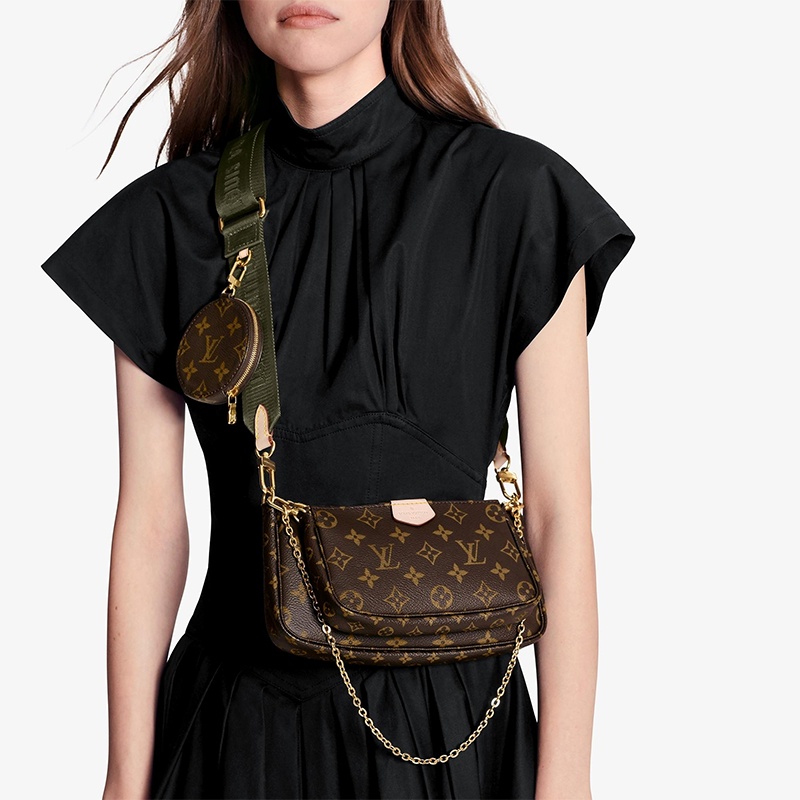 商品Louis Vuitton|【现货】路易威登 Multi Pochette女士老花帆布单肩包 M44813,价格¥19518,第6张图片详细描述