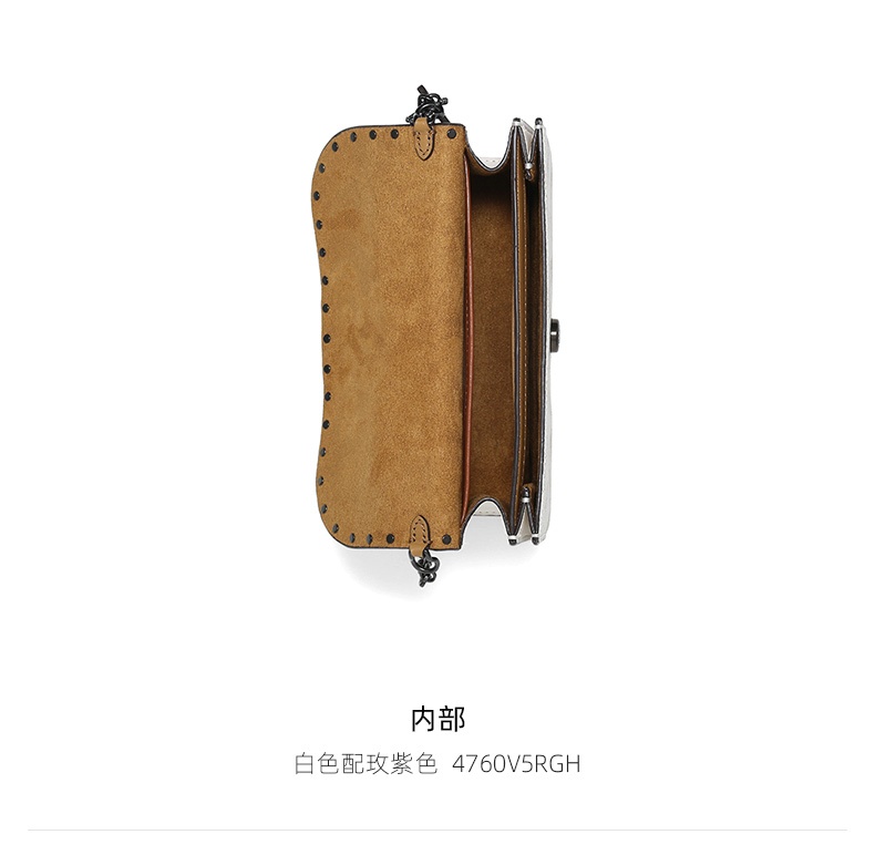 商品Coach|COACH 款小号女士PVC配皮单肩手提包 4760V5RGH 送礼好物,价格¥2074,第5张图片详细描述