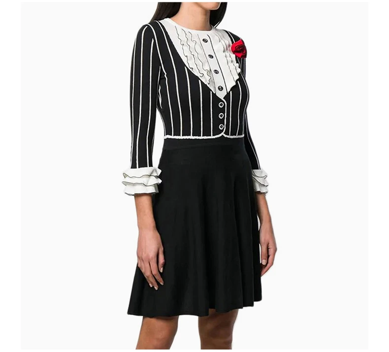 商品Moschino|Moschino 莫斯奇诺 女士黑色连衣裙 EA0484-0500-2555,价格¥4564,第9张图片详细描述