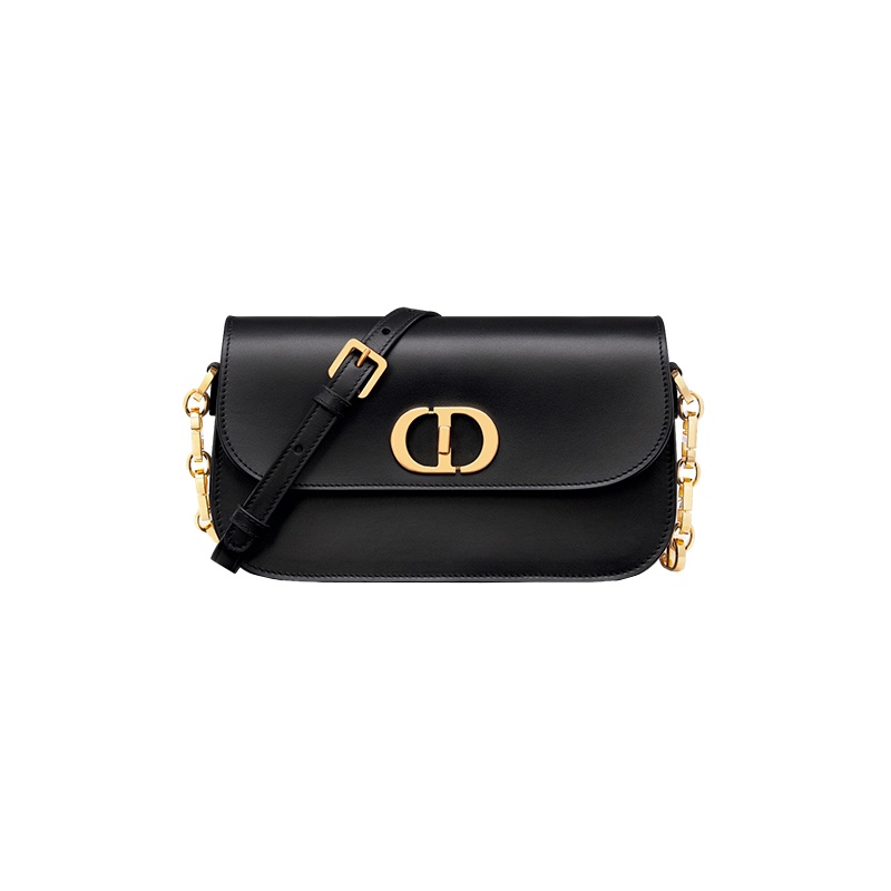商品Dior|迪奥 23新款 30 MONTAIGNE AVENUE女士小号黑色光面牛皮革斜挎包 M9261UMOA_M900,价格¥24407,第3张图片详细描述