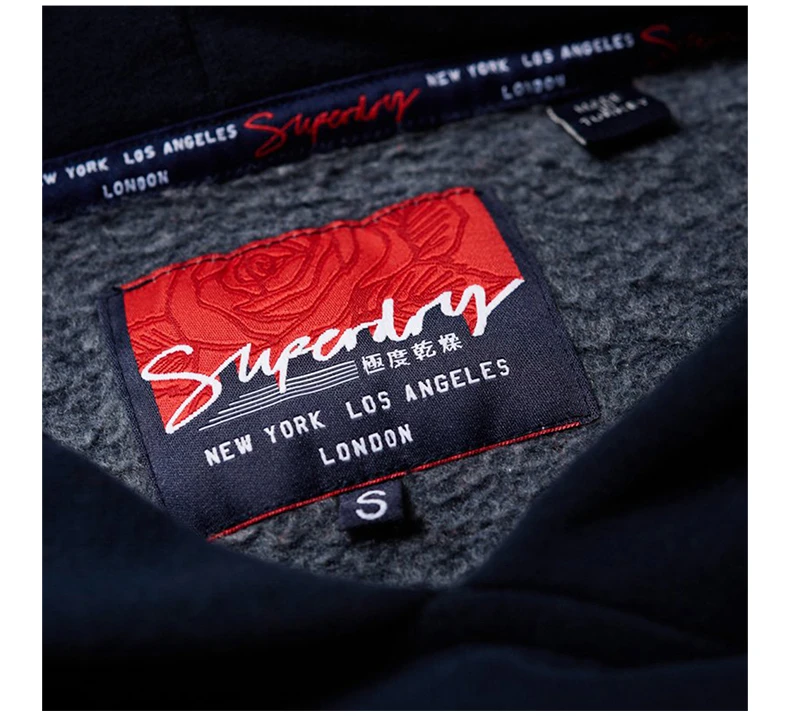 商品[国内直发] Superdry|SUPERDRY 海军蓝女士卫衣/帽衫 G20164SQ-JEF,价格¥222,第8张图片详细描述