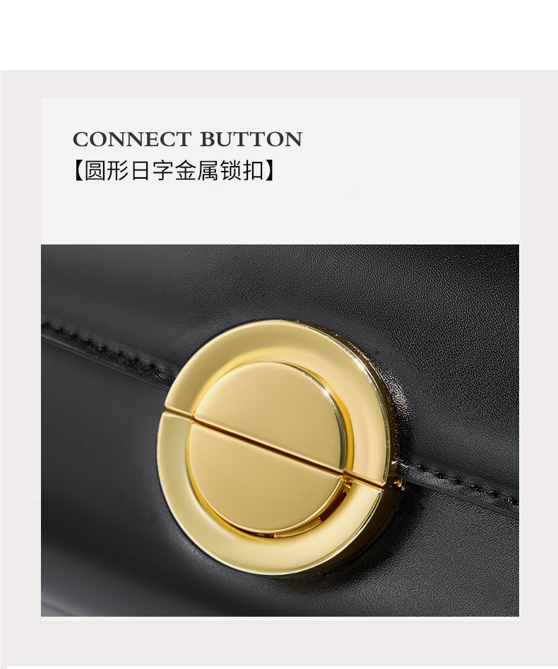 商品[国内直发] GLENVINTEN|英国品牌2023法棍包包真皮女包高级感轻奢斜跨单肩腋下包小众简约时尚手包,价格¥496,第3张图片详细描述