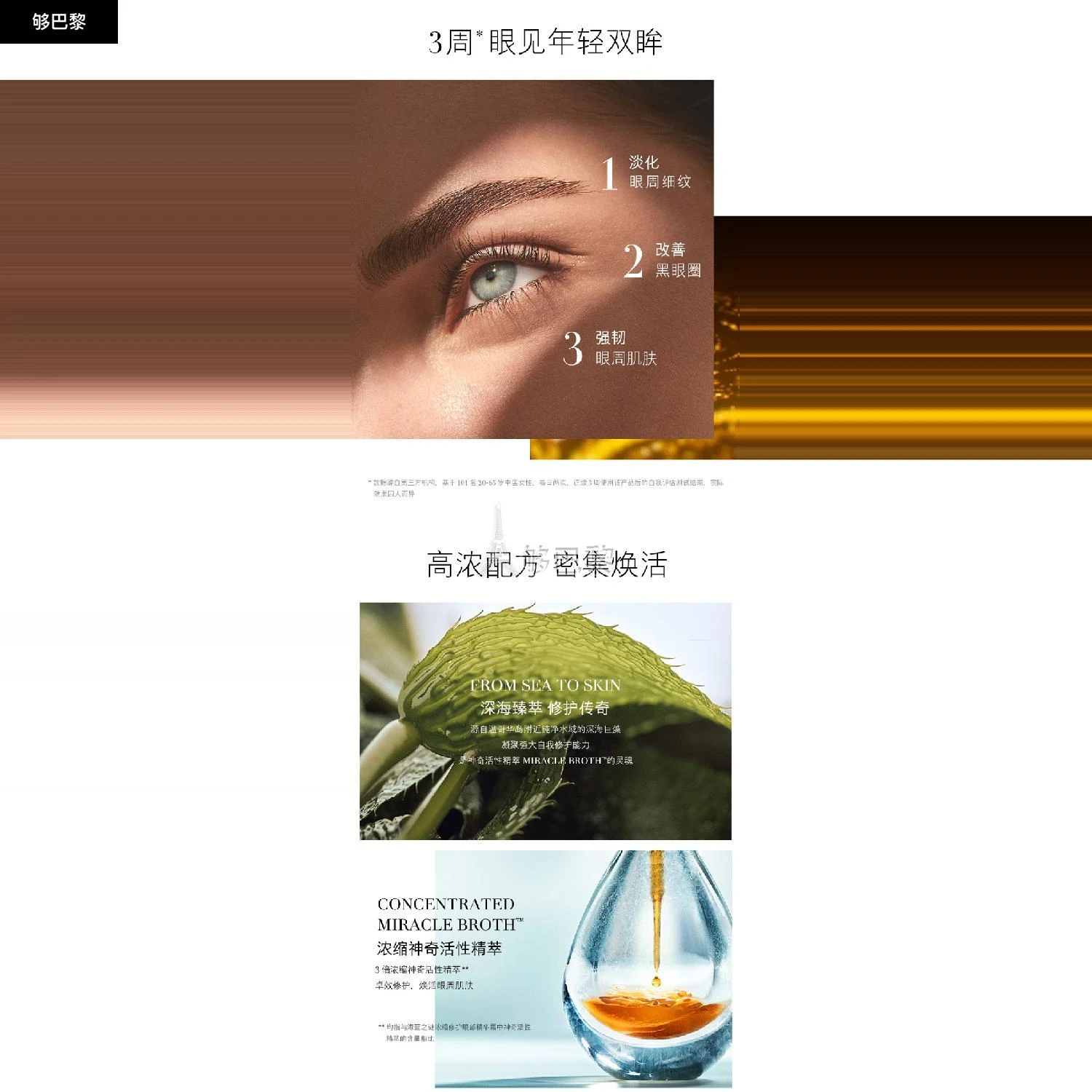 商品La Mer|LA MER 女士 眼霜 海蓝之谜 浓缩修护精华眼霜15ML「2020新版」 2030006,价格¥1391,第6张图片详细描述