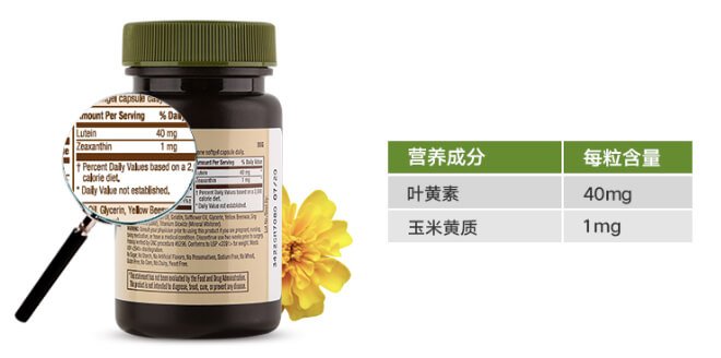 商品GNC|天然叶黄素 40mg,价格¥126-¥259,第4张图片详细描述