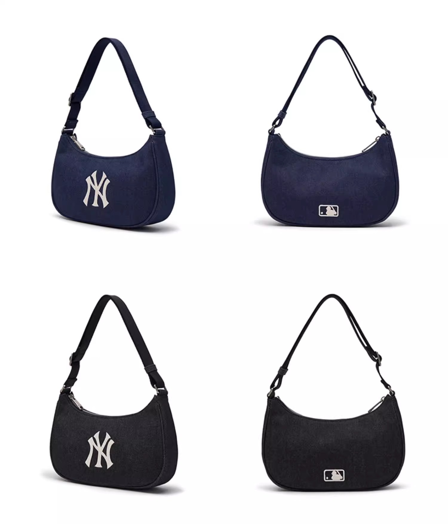 商品MLB|MLB官方男女情侣时尚手提牛仔腋下包百搭时尚通勤BQM01,价格¥757,第9张图片详细描述