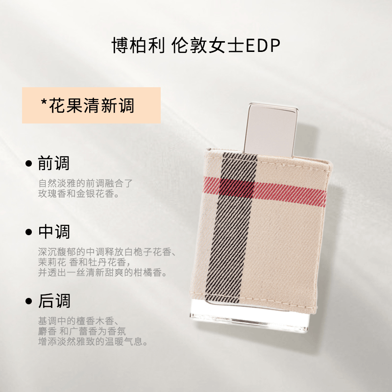 商品Burberry|巴宝莉伦敦布格女士香水浓香100ml,价格¥384,第2张图片详细描述