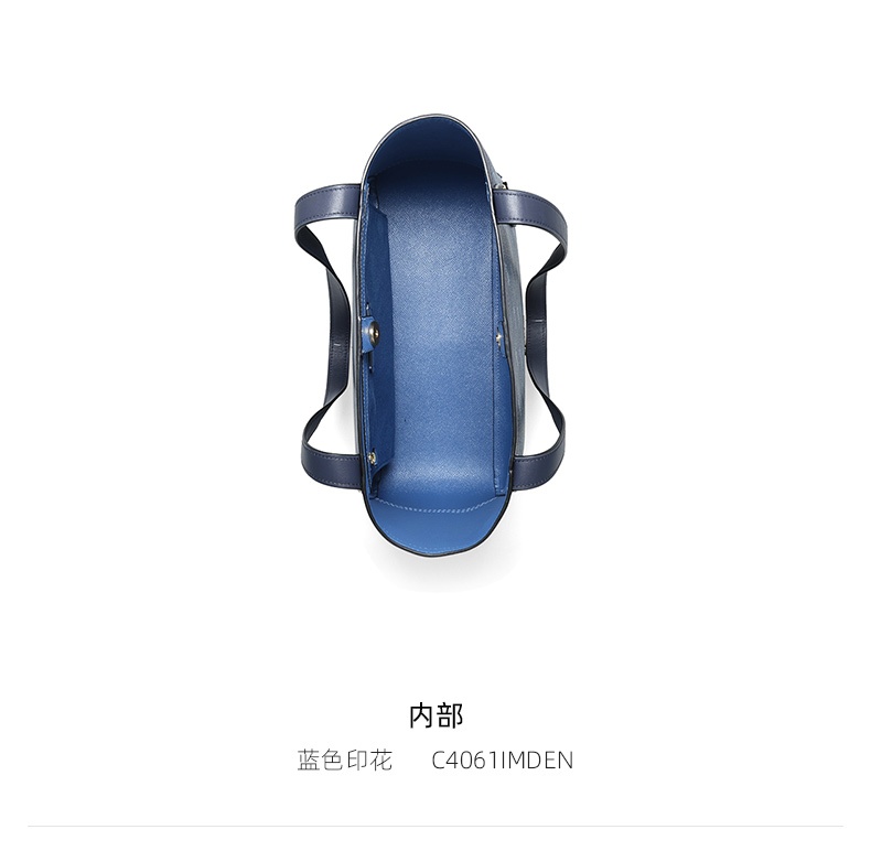 商品[国内直发] Coach|COACH 奥莱款大号女士PVC配皮单肩手提包 C4061IMDEN,价格¥1497,第5张图片详细描述