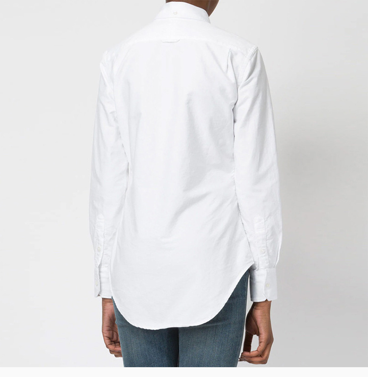 商品Thom Browne|Thom Browne 女士白色棉质衬衫 FLL005E-00139-100,价格¥2042,第8张图片详细描述
