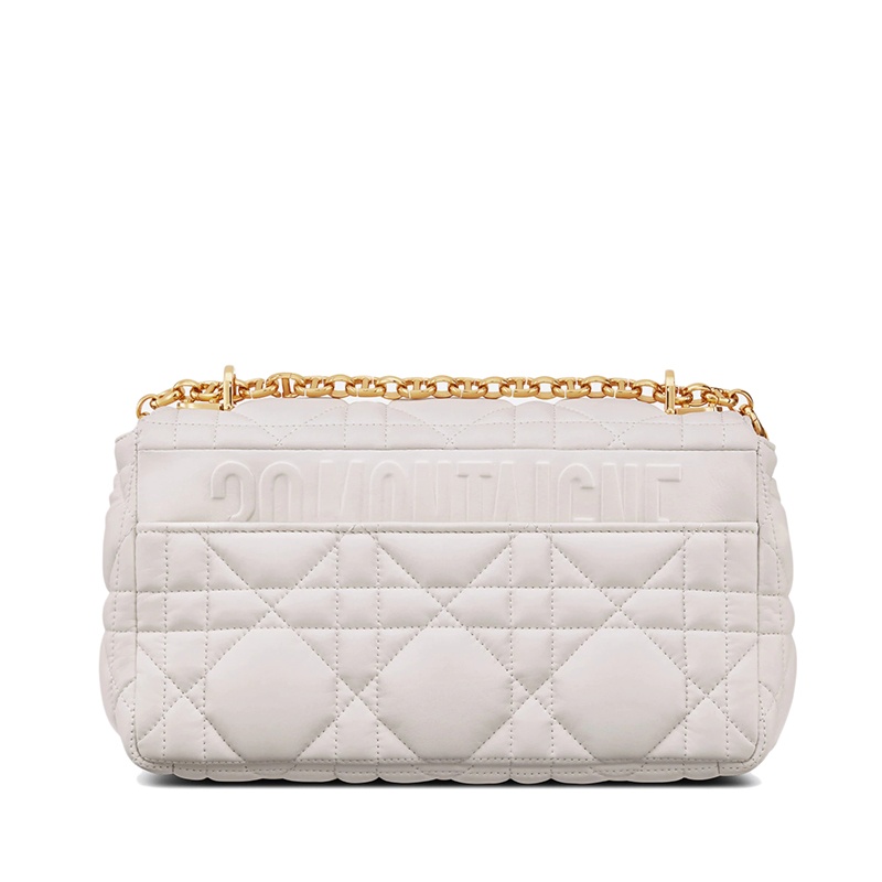 商品Dior|【包税】DIOR/迪奥 22春夏新款CARO系列 女士中号奶白色哑光牛皮革绗缝效果超大藤格纹金扣金链斜跨单肩包M9242UGCO_M030,价格¥29796,第4张图片详细描述