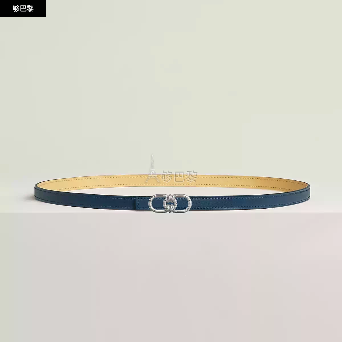 商品Hermes|【预售】 爱马仕 24秋冬 女士 腰带 Boucle de ceinture Plaisance & Cuir de ceinture réversible 13 mm H010608UK05 | H065538CAWO,价格¥6859,第4张图片详细描述
