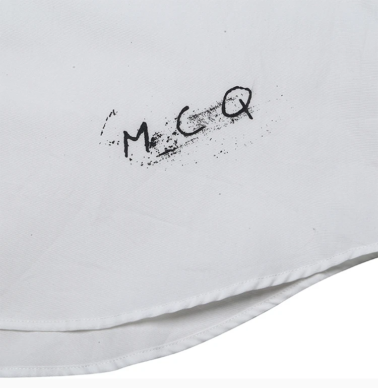 商品[国内直发] Alexander McQueen|Alexander McQueen 亚历山大·麦昆 男士白色纯棉衬衫 308597-REP28-9000,价格¥2050,第8张图片详细描述