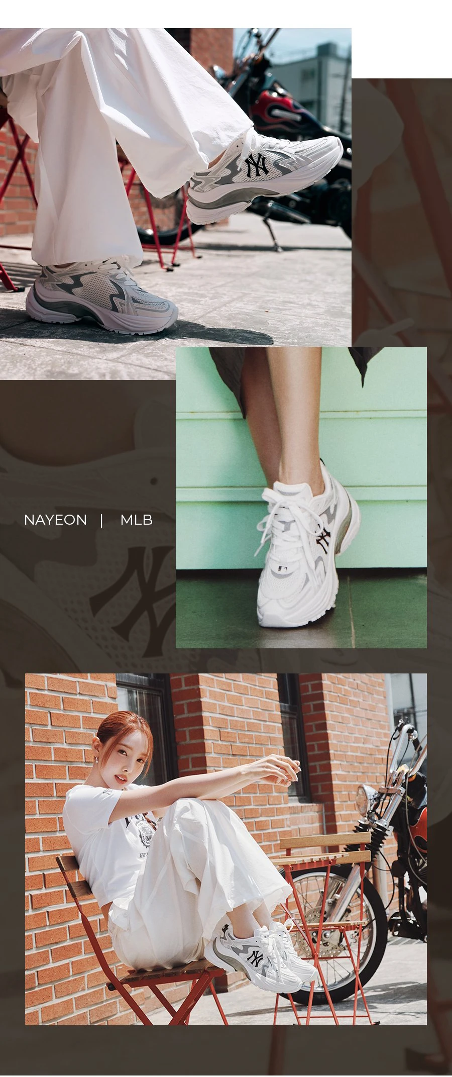 商品MLB|【享贝家】ZY-(预售款)MLB 张凌赫同款 复古休闲网面运动老爹鞋 跑鞋 男女同款 3ARNSPL4N,价格¥551,第4张图片详细描述