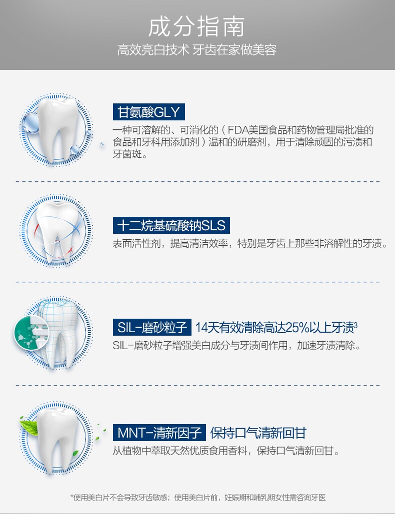 商品Waterpik|Waterpik 亮白系列瓶装美白片WT-30,价格¥74,第2张图片详细描述