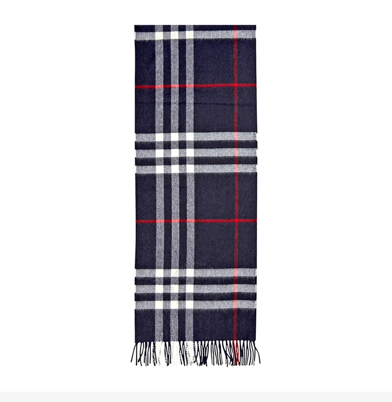 商品[国内直发] Burberry|BURBERRY 蓝色男士围巾 8015542,价格¥2883,第4张图片详细描述