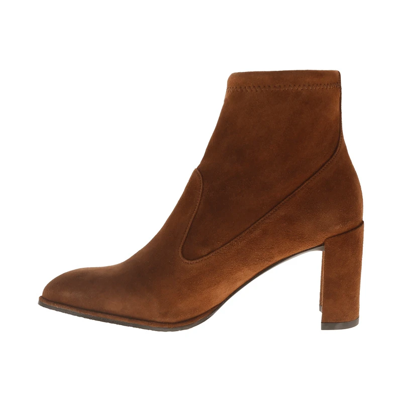 商品[国内直发] Stuart Weitzman|STUART WEITZMAN 棕色女士雪地靴 GLOVEMID-BROWN-SUEDE,价格¥2504,第1张图片详细描述