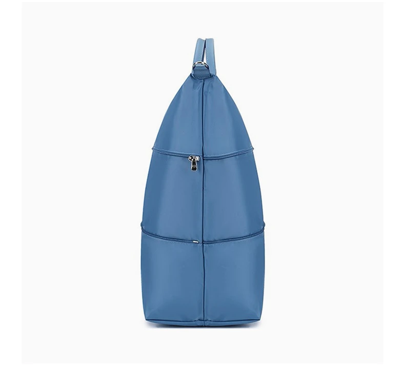 商品[国内直发] Longchamp|LONGCHAMP 女士雾霾蓝短柄可折叠手提单肩包旅行袋织物 1911619P58,价格¥1545,第5张图片详细描述