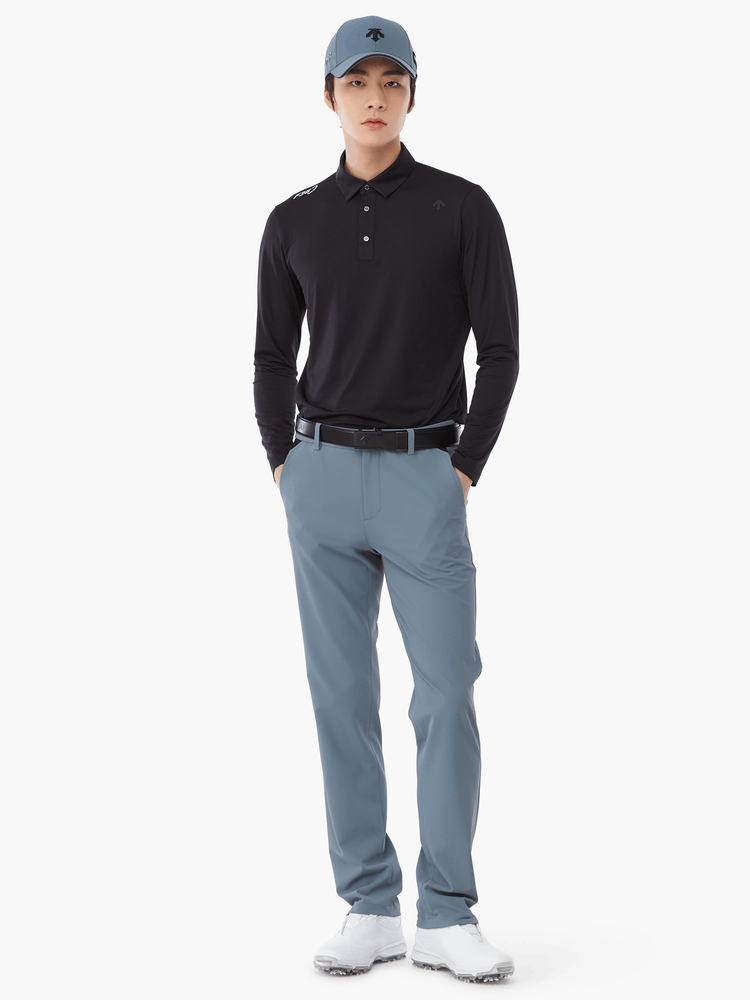 商品DESCENTE|【Brilliant|包邮包税】高尔夫系列男款F360简约LOGO速干长袖衬衫 DP22MFTL48-STNG,价格¥1269,第2张图片详细描述
