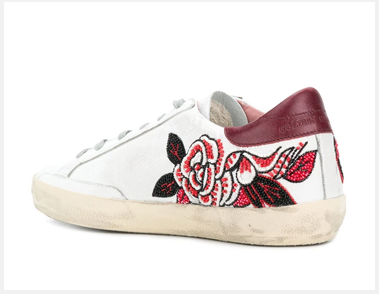 商品[国内直发] Golden Goose|GOLDEN GOOSE DELUXE BRAND 白色女士运动鞋 G32WS590-G41,价格¥3644,第6张图片详细描述