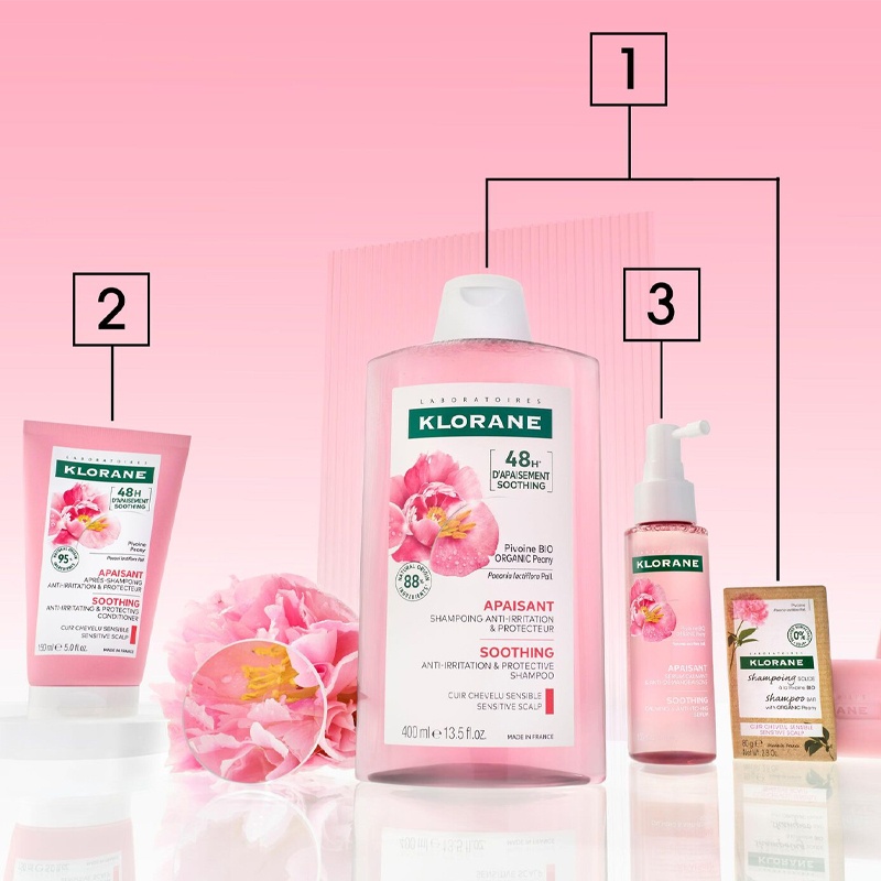商品KLORANE|Klorane康如芍药洗发水400ml 去屑舒缓控油头皮止痒,价格¥172,第2张图片详细描述