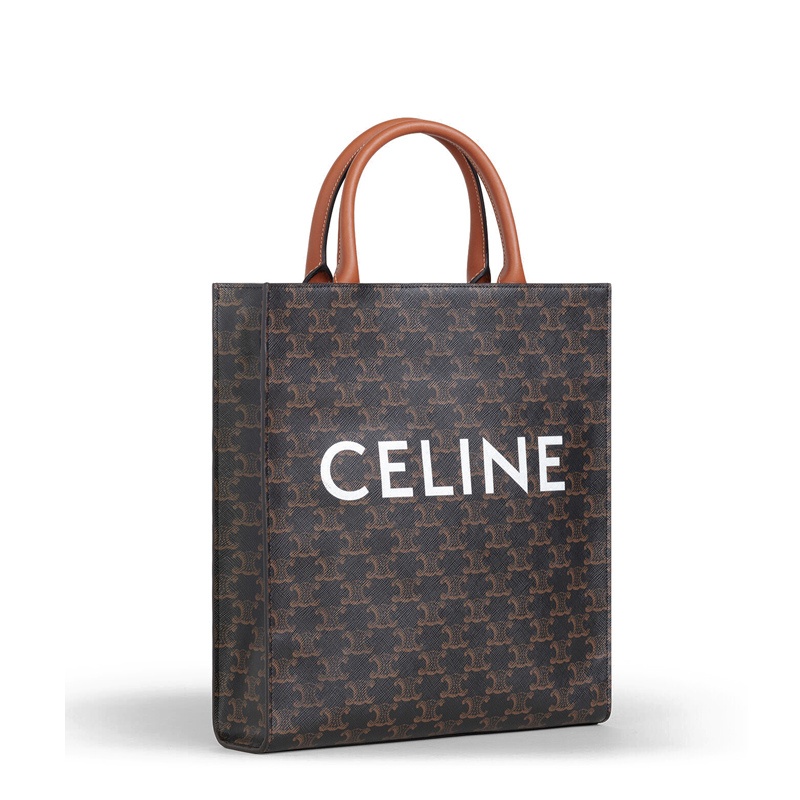 商品Celine|【现货】赛琳 19秋冬新款 CABAS TRIOMPHE帆布小号竖款手提单肩包 191542BZK.04LU,价格¥10936,第3张图片详细描述