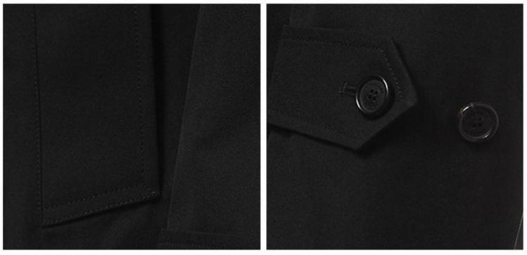 商品[国内直发] Burberry|Burberry 博柏利 黑色男士大衣 3934608,价格¥9766,第7张图片详细描述
