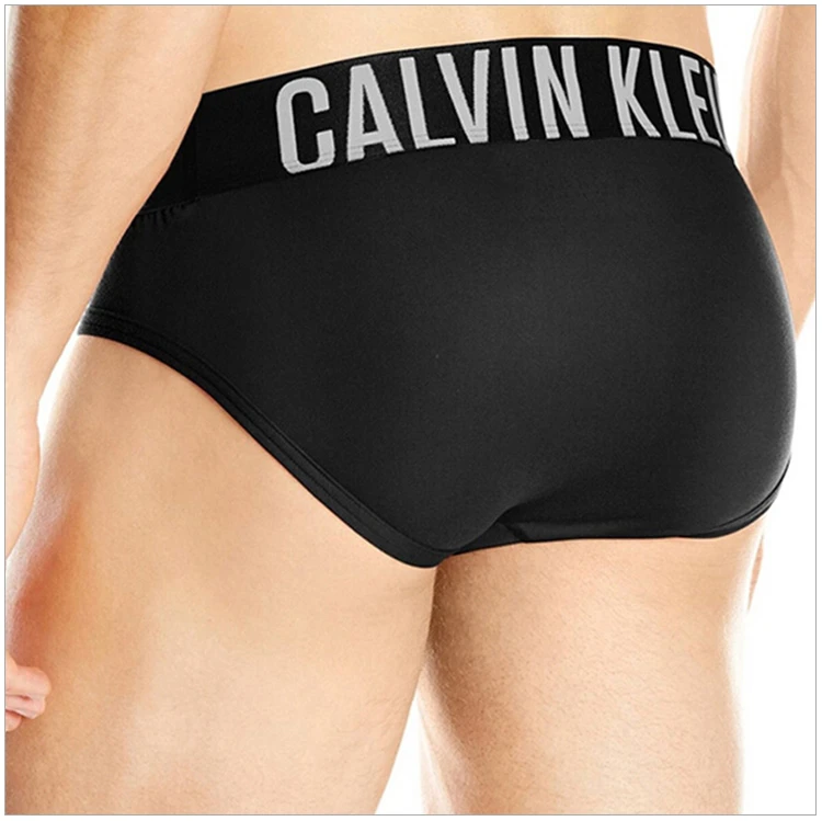 商品[国内直发] Calvin Klein|Calvin Klein 卡尔文 克莱恩 黑色涤纶腰边加宽男士三角内裤 NB1044-001,价格¥271,第6张图片详细描述