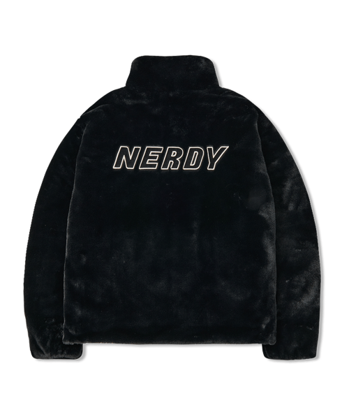 商品NERDY|【享贝家】NERDY 新款男女情侣款运动休闲加绒夹克 黑色\奶白色\粉红色\紫色（预售款，10天发货）PNEW22KJ0401,价格¥459,第13张图片详细描述