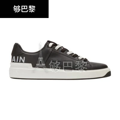 商品Balmain|【预售】 男士 休闲运动鞋 B-Court 光面皮革运动鞋  BLMTMFBTBCK,价格¥5299,第2张图片详细描述