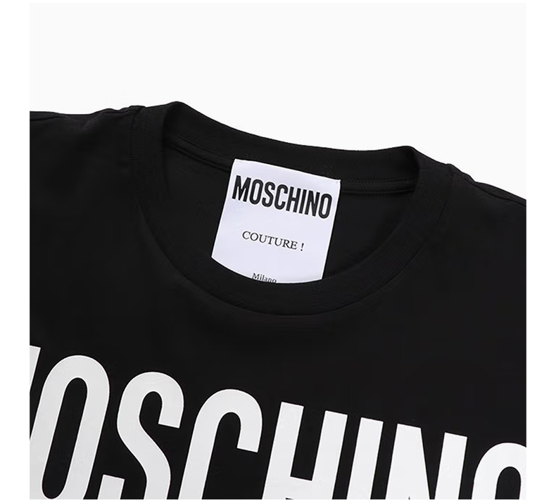商品[国内直发] Moschino|MOSCHINO 女黑色短袖T恤 A0716-0540-2555,价格¥541,第7张图片详细描述