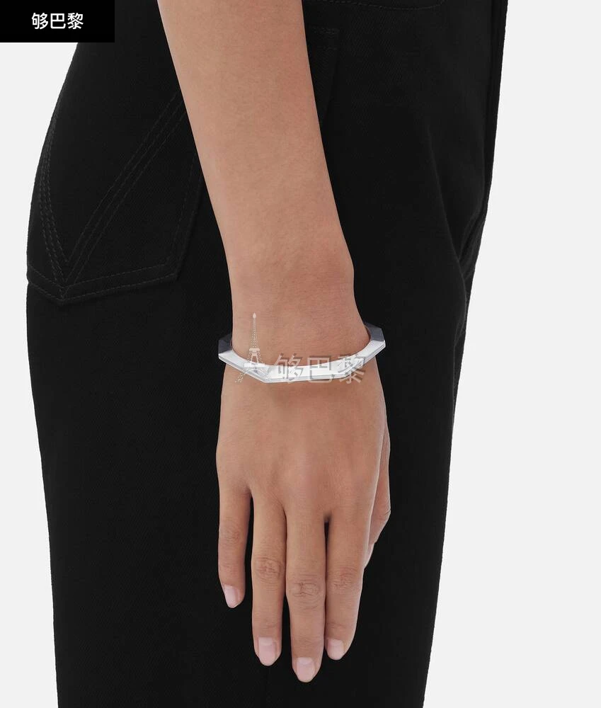 商品Bottega Veneta|【预售】 BV葆蝶家 24秋冬 男士 手镯 bracelet manchette facet 732342V50708117,价格¥7584,第6张图片详细描述