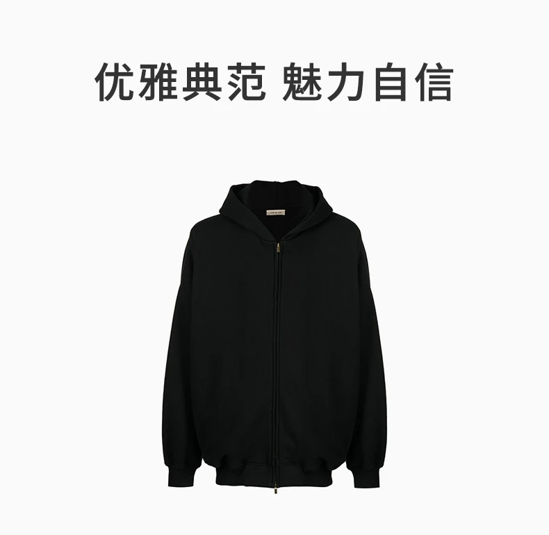 商品[国内直发] Fear of god|FEAR OF GOD 黑色男士卫衣/帽衫 FGE50025FLC-001,价格¥6113,第1张图片详细描述