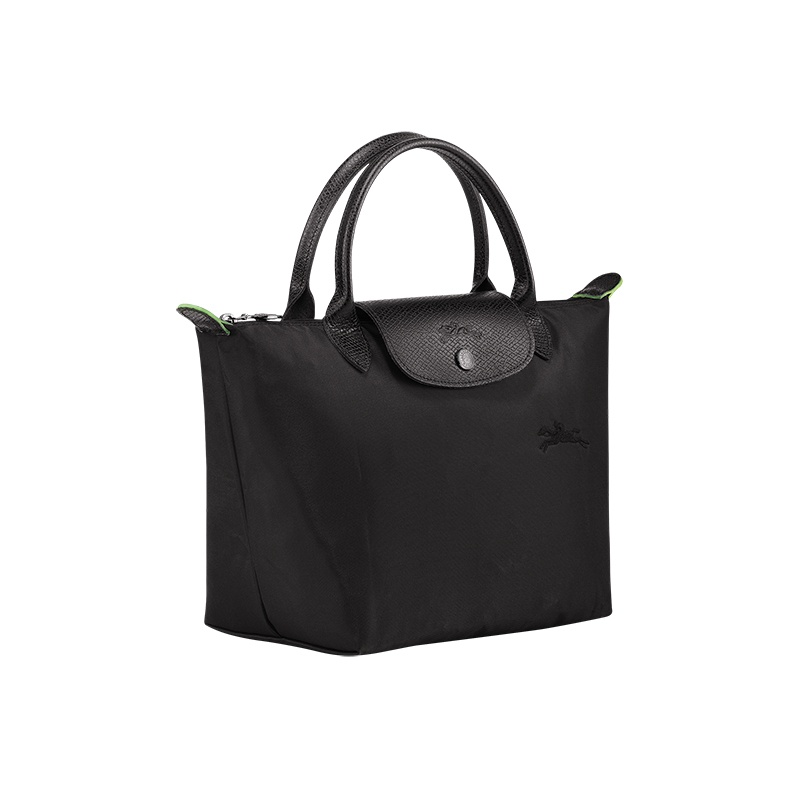 商品Longchamp|LONGCHAMP/珑骧 女士帆布银色五金按扣拉链�开合小号手提包,价格¥754,第4张图片详细描述