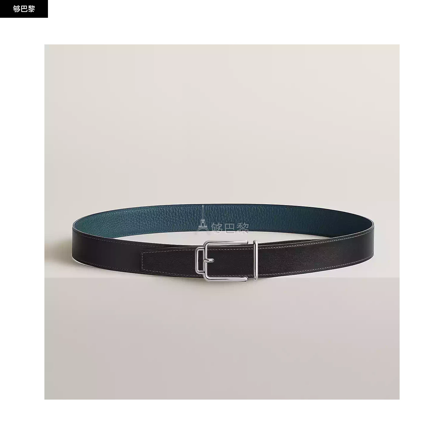 商品Hermes|【预售】 爱马仕 25春夏 男士 腰带 Boucle de ceinture réversible Volte-face & Cuir de ceinture réversible 32 mm H011779UK05 | H073967CAAD ,价格¥8503,第2张图片详细描述