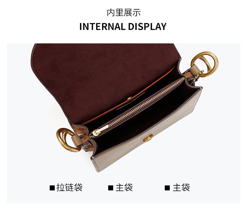 商品[国内直发] 【春节不打烊，国内现货速发】 Coach|COACH 蔻驰 奢侈品 女士城市图案系列棕色皮质手提单肩斜挎包 6894 B4PTV,价格¥3687,第6张图片详细描述