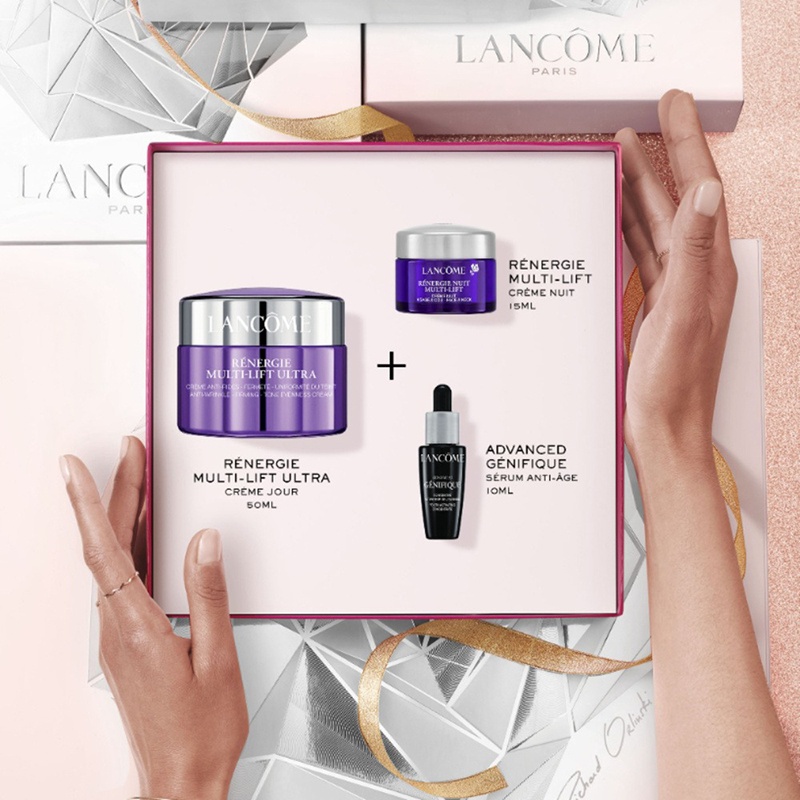 商品Lancôme|兰蔻2022立体塑颜限量护肤3件套 面霜50ml+晚霜15ml+精华10ml,价格¥528,第12张图片详细描述