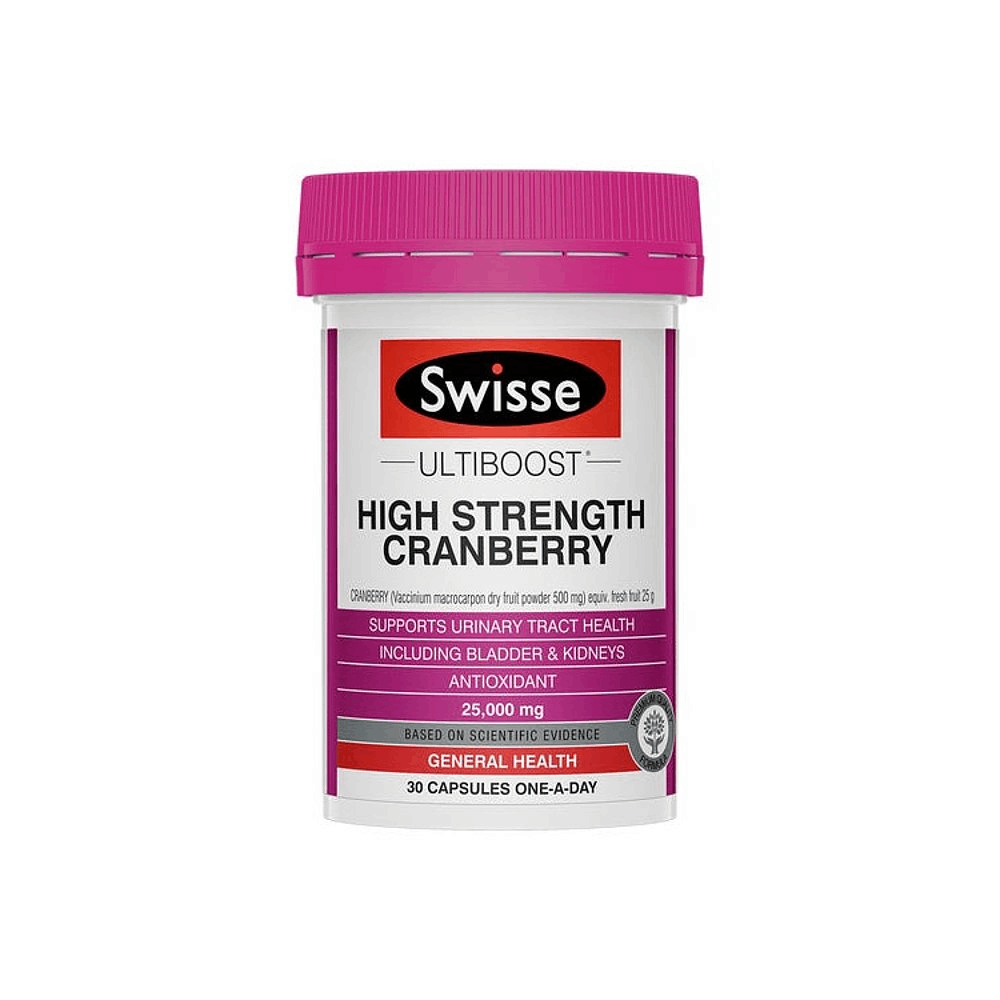 商品Swisse|[热巴同款]Swisse斯维诗蔓越莓精华胶囊30粒,价格¥128,第1张图片详细描述