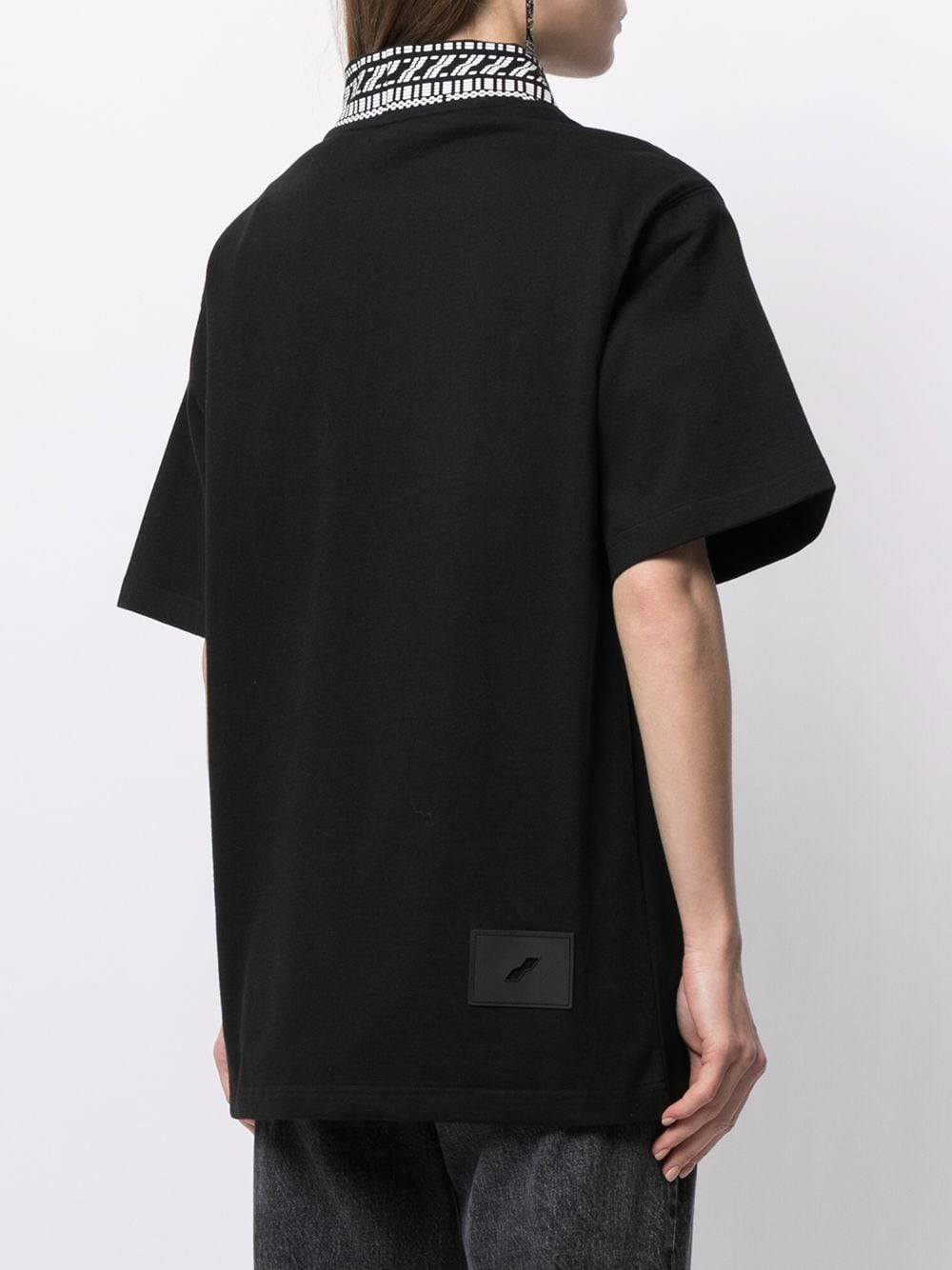 商品We11done|黑色圆领LOGO印花潮流百搭WDTT121521U-BK（香港仓发货）,价格¥1035,第2张图片详细描述