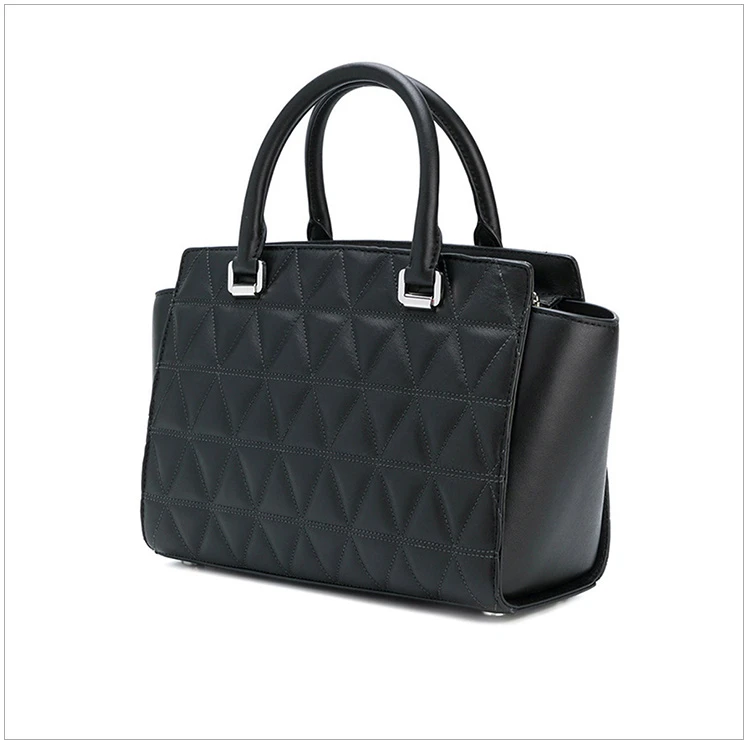 商品[国内直发] Michael Kors|Michael Kors 迈克高仕 SELMA系列黑色牛皮女士手提包 30F7SLMS6O-BLACK,价格¥1570,第8张图片详细描述