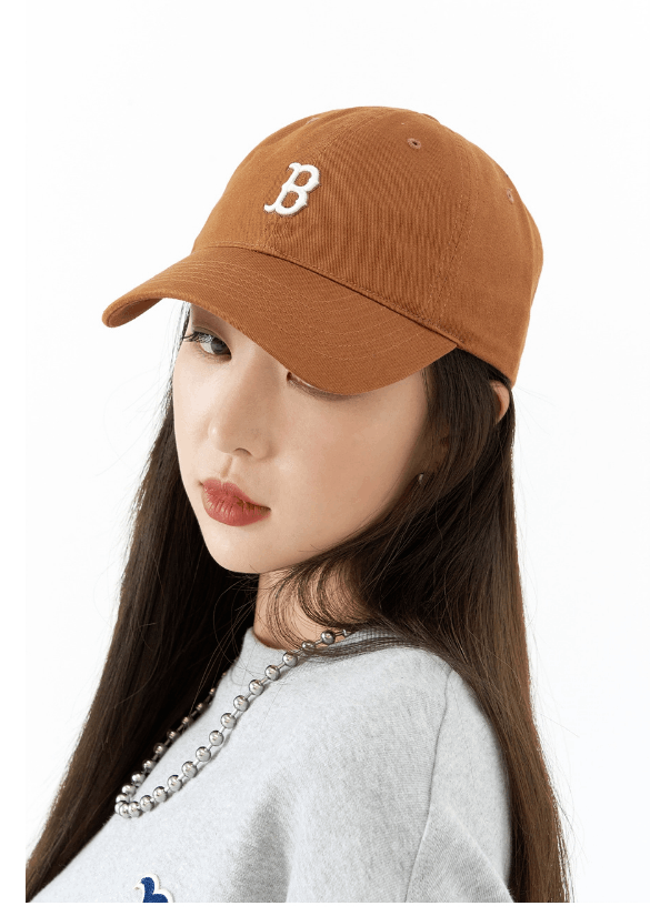 商品MLB|【享贝家】（国内现货）MLB 波士顿红袜 字母棒球帽鸭舌帽 男女同款 棕色 3ACP7701N-43BRS G-QD,价格¥158,第5张图片详细描述