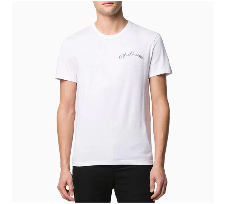 商品Alexander McQueen|ALEXANDER MCQUEEN 白色男士T恤 609584-QOZB3-0900,价格¥1055,第5张图片详细描述