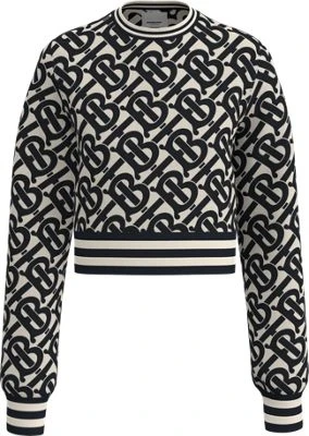 商品[国内直发] Burberry|BURBERRY 拼色女士针织衫/毛衣 8058407,价格¥6804,第1张图片详细描述