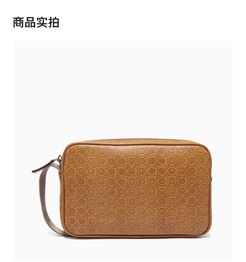 商品[国内直发] Salvatore Ferragamo|Salvatore Ferragamo 菲拉格慕 GAMMA SOFT系列男士印花手拎包 24-9490-0608825,价格¥1841,第2张图片详细描述