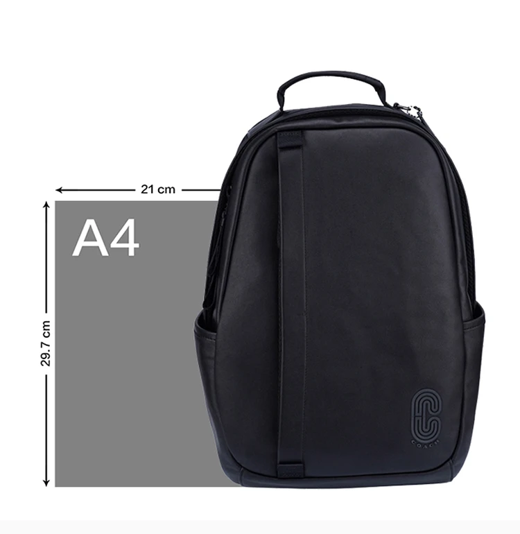 商品[国内直发] Coach|COACH  男士字母印花双肩包 F89921QBBK,价格¥2024,第4张图片详细描述