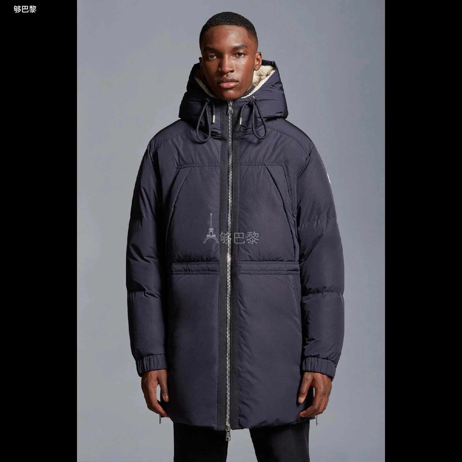 商品Moncler|【预售】 MONCLER盟可睐 24秋冬 男士 大衣 Truyere男士派克大衣 I20911C0000454A9174S,价格¥15259,第5张图片详细描述