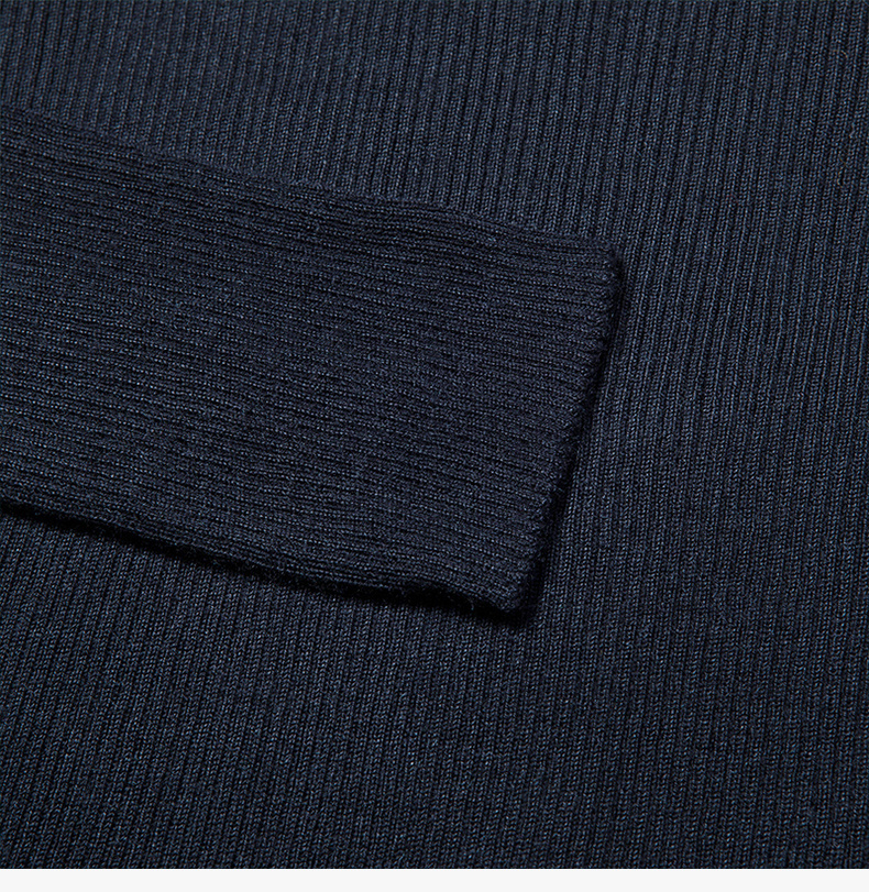 商品[国内直发] Tory Burch|TORY BURCH 女士深蓝色羊毛针织高领毛衣 51816-405,价格¥384,第8张图片详细描述