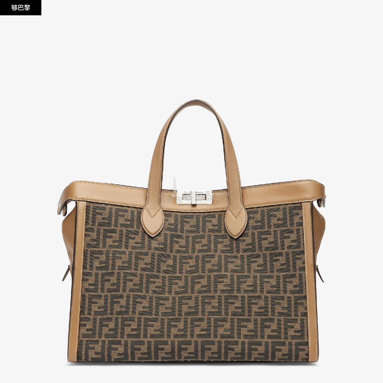 商品Fendi|【预售】 芬迪 25春夏 男士 手提包 Peekaboo ISeeU Forty8 7VA566ALIEF1HRM ,价格¥33326,第2张图片详细描述
